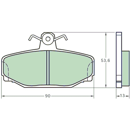 Bremsedele bag - 1