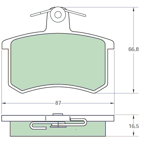 Bremsedele bag - 1